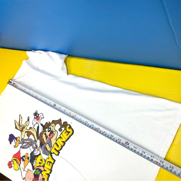 Vintage Looney Tunes Gang Men’s XL Y2K T Shirt Taz Daffy Duck Porky Tweedy Wile - Picture 7 of 8